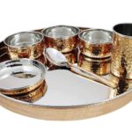 Copper Still Thali Set
